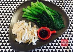 白灼鸡丝菜心的做法图解6