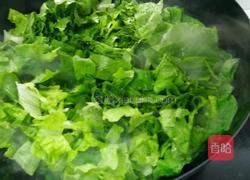 家常蒜米炒莴苣叶的做法图解4