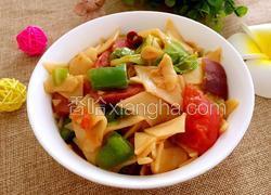 蔬菜火腿炒面片