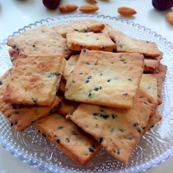 黑芝麻咸香饼干的做法[图]
