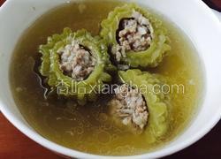 排骨苦瓜塞肉末炖汤