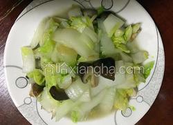 大白菜炒香菇