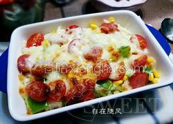 香肠芝士焗饭