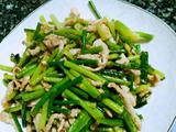 蒜苔肉丝