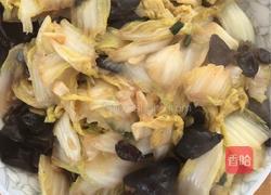 白菜炒木耳的做法图解4