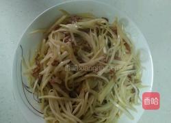 茭白炒肉的做法图解7