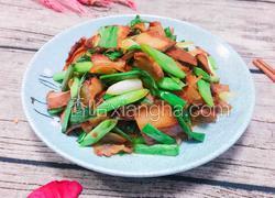 腊肉炒青蒜