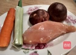 香菇鸡肉粥的做法图解3