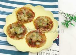 饺子皮鲜虾披萨