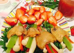 无骨鸡翅3剑客配苹果胡萝卜汁
