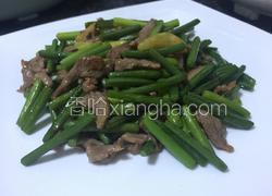 蒜苔炒牛肉