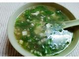 荠菜肉沫豆腐羹