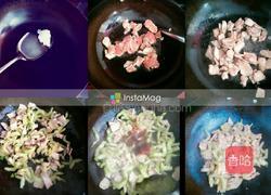 田菜片芝麻炒肉的做法图解2