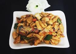肉丝蔬菜炒麻食