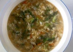 野菜面糊鸡蛋汤