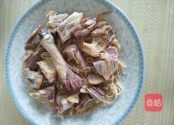 腊味鸭腿蒸千张丝的做法图解4