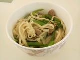 豆角猪肉面条