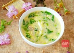 小米瘦肉藤蒿疙瘩汤的做法图解18