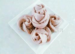 紫薯玫瑰花卷