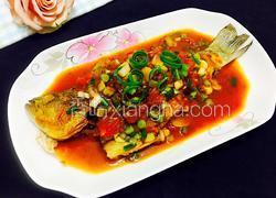 葱香茄汁焖鲈鱼