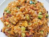 辣酱芝士炒饭