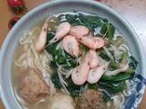 丸子白米虾面的做法[图]