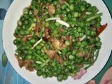 肉沫炒豌豆