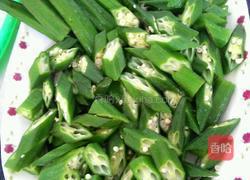 秋葵炒肉的做法图解3