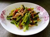 蒜苗肉丝