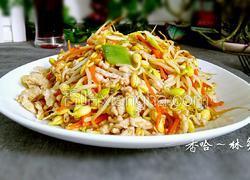 黄豆芽炒肉丝
