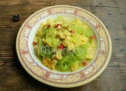 莴笋丝炒鸡蛋