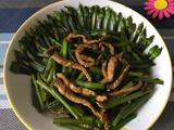 韭苔炒肉丝