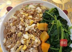 鸡蛋肉末红薯叶荞麦面的做法图解8