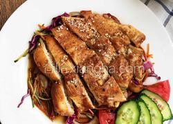 烤鸡沙拉 好吃不长肉～