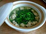 菠菜丸子汤