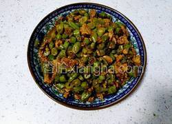 肉丁炒豆角