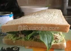 健康早餐牛油果三明治