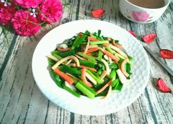 小葱杏鲍菇炒火腿