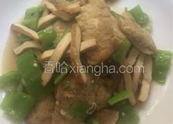 素鸡炒香干丝青椒块