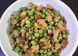 豌豆爆肉丁