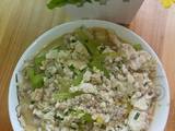 香芹肉末豆腐的做法[图]