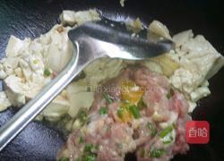香芹肉末豆腐的做法图解6
