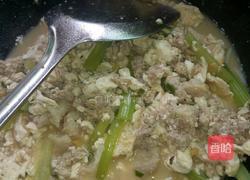 香芹肉末豆腐的做法图解9