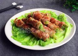 香煎卷心菜卷培根