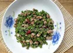 空心菜梗炒肉丁