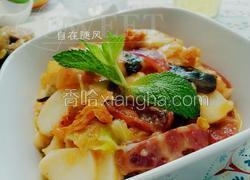 辣白菜炒年糕