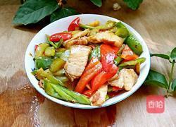 双椒夺魁(辣椒回锅肉)的做法图解15