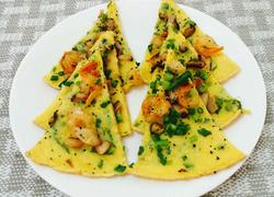 中式~海苔香菇虾仁披萨