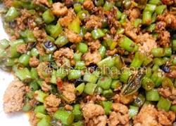 豆角炒肉末