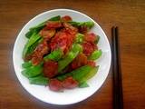 荷兰豆炒腊肠